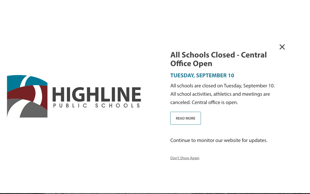 All Highline Schools in Seattle, Washington Closed Due to Cybersecurity Incident